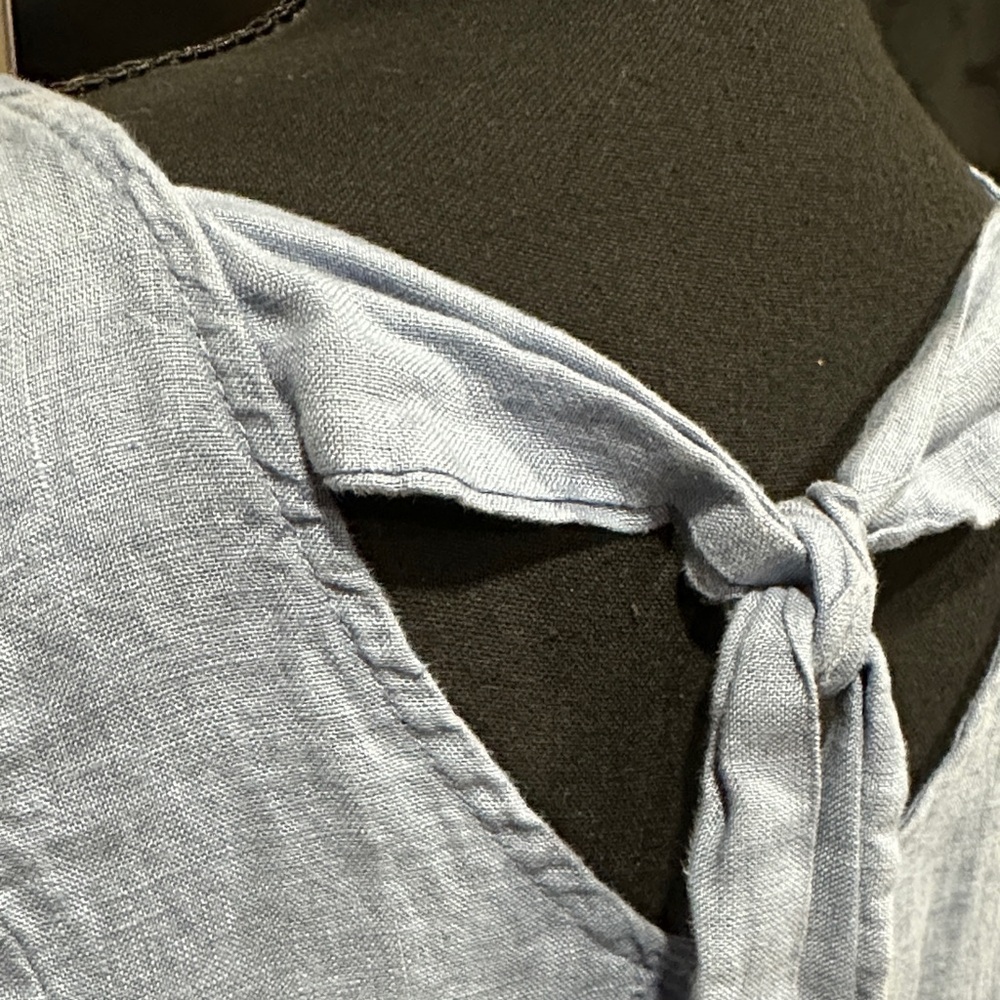 *TERZO MILLENNIO* Sky Blue Sleeveless Dress Size Small - Picture 7 of 8